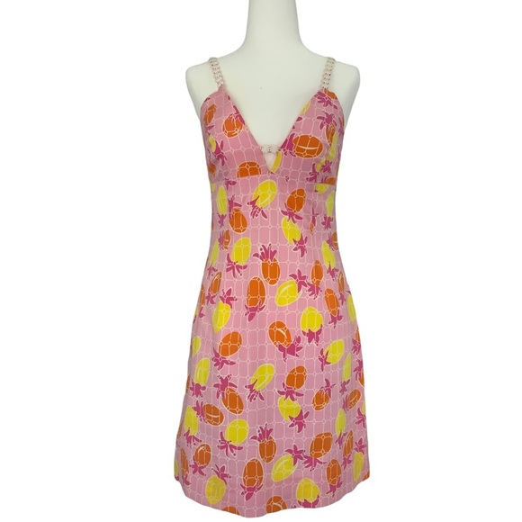 Lilly Pulitzer Dresses & Skirts - Lily Pulitzer Pineapple Cotton Summer Dress C4